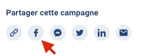 Avant de cliquer sur le bouton Donner, nous vous suggérons de partager cette page sur votre Facebook.